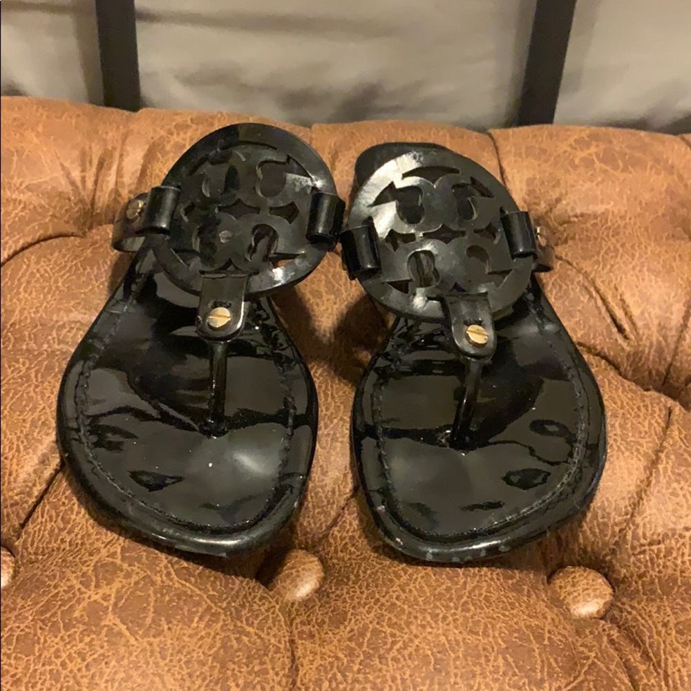 Black Tory Burch Miller Sandals
